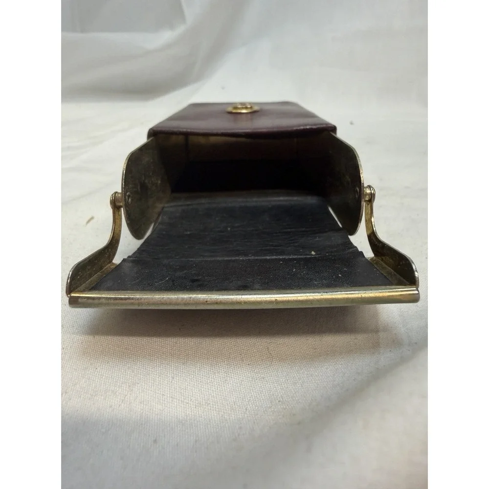 Vintage-BOSCA Elevator Lift Cigarette Leather Case with Logo -